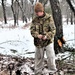 Improvised shelter building by Cold-Weather Operations Course students in Class 20-01