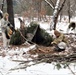 Improvised shelter building by Cold-Weather Operations Course students in Class 20-01