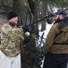 Improvised shelter building by Cold-Weather Operations Course students in Class 20-01