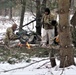 Improvised shelter building by Cold-Weather Operations Course students in Class 20-01