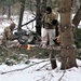 Improvised shelter building by Cold-Weather Operations Course students in Class 20-01