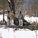 Improvised shelter building by Cold-Weather Operations Course students in Class 20-01