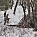 Improvised shelter building by Cold-Weather Operations Course students in Class 20-01