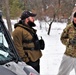 Improvised shelter building by Cold-Weather Operations Course students in Class 20-01