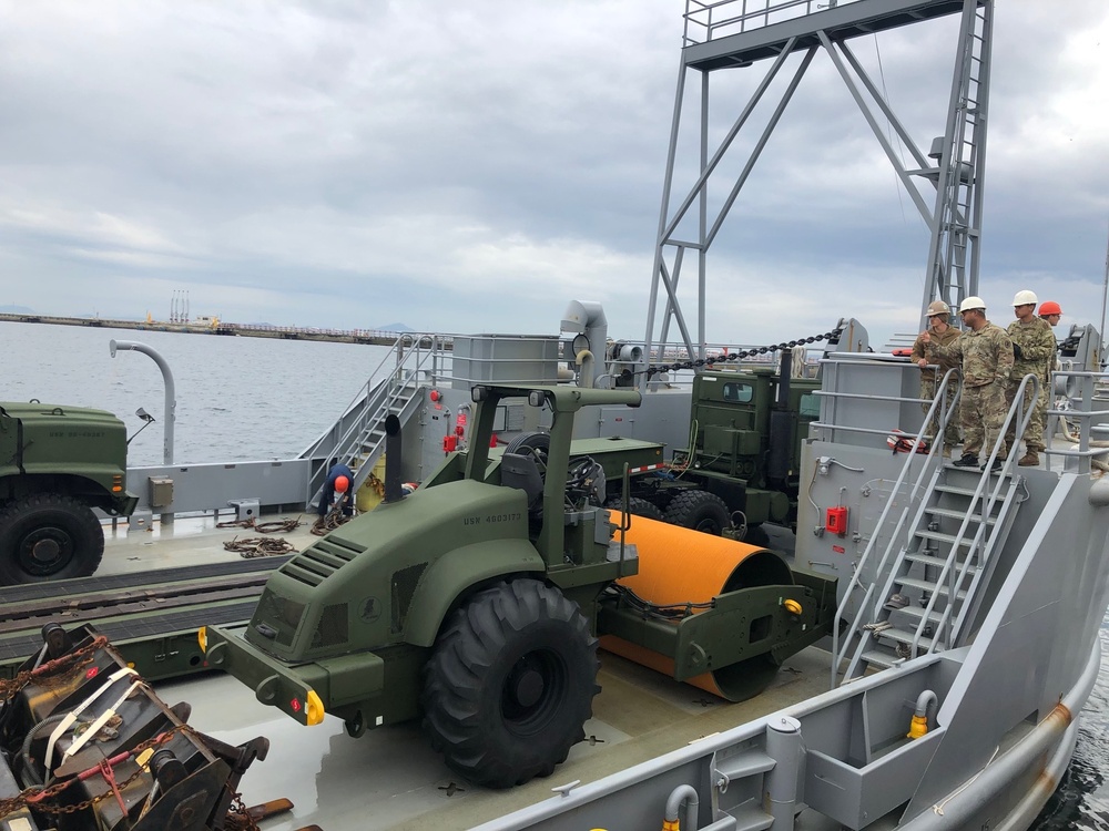 U.S. Navy Seabees deployed with NMCB-5’s Detail Iwakuni start Landfill Capping Project