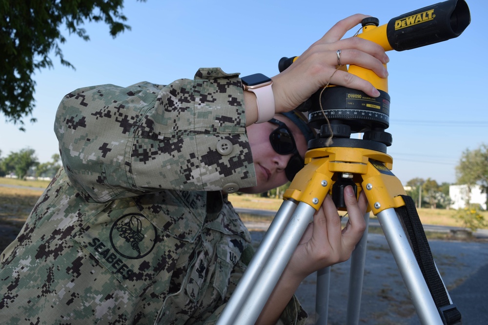 U.S. Navy Seabees deployed with NMCB-5’s Detail Thailand prepare for future projects