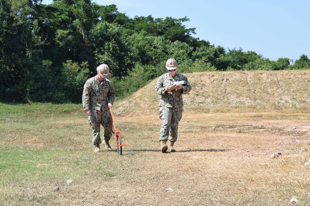 U.S. Navy Seabees deployed with NMCB-5’s Detail Thailand prepare for future projects