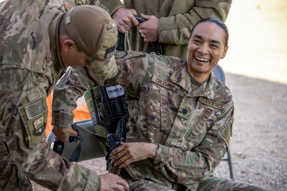 443rd AES demonstrates coalition CBRN equipment capability