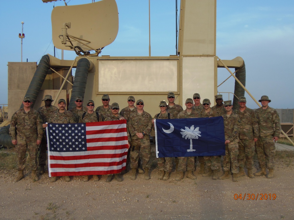 245th ATCS group photo at Al Asad Air Base Iraq