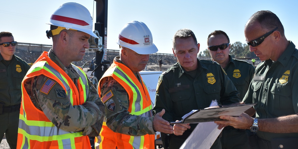 South Pacific Border District Yuma 1 project site visit, Lt. Gen. Semonite