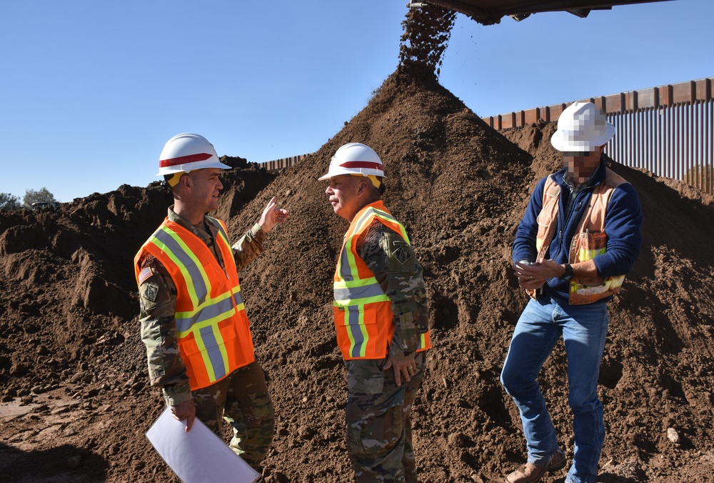 South Pacific Border District Yuma 1 project site visit, Lt. Gen. Semonite