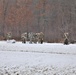 Fort McCoy Cold-Weather Operations Course students train in snowshoes pulling ahkio sled