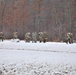 Fort McCoy Cold-Weather Operations Course students train in snowshoes pulling ahkio sled