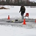 Cold-Weather Operations Course students participate in cold-water immersion training