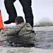 Cold-Weather Operations Course students participate in cold-water immersion training