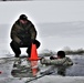 Cold-Weather Operations Course students participate in cold-water immersion training