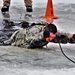 Cold-Weather Operations Course students participate in cold-water immersion training