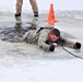 Cold-Weather Operations Course students participate in cold-water immersion training