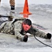 Cold-Weather Operations Course students participate in cold-water immersion training