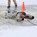 Cold-Weather Operations Course students participate in cold-water immersion training