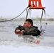 Cold-Weather Operations Course students participate in cold-water immersion training