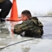 Cold-Weather Operations Course students participate in cold-water immersion training