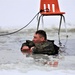 Cold-Weather Operations Course students participate in cold-water immersion training