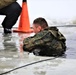 Cold-Weather Operations Course students participate in cold-water immersion training