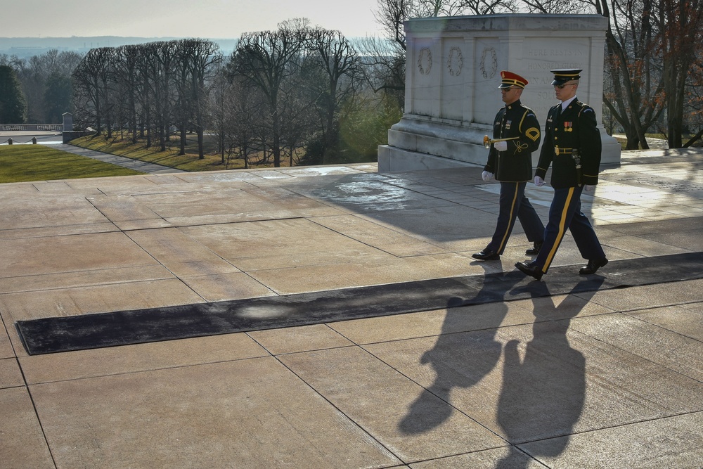 Walking back from the wreath