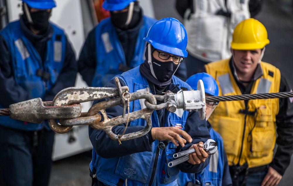 USS Milius (DDG 69) Conducts a Replenishment-at-Sea with USNS John Ericsson (T-AO 194)