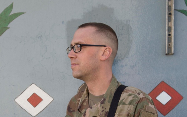 Sgt. James Green at his outpost in Task Force-Southeast