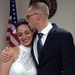 Sgt. James Green celebrates his marriage