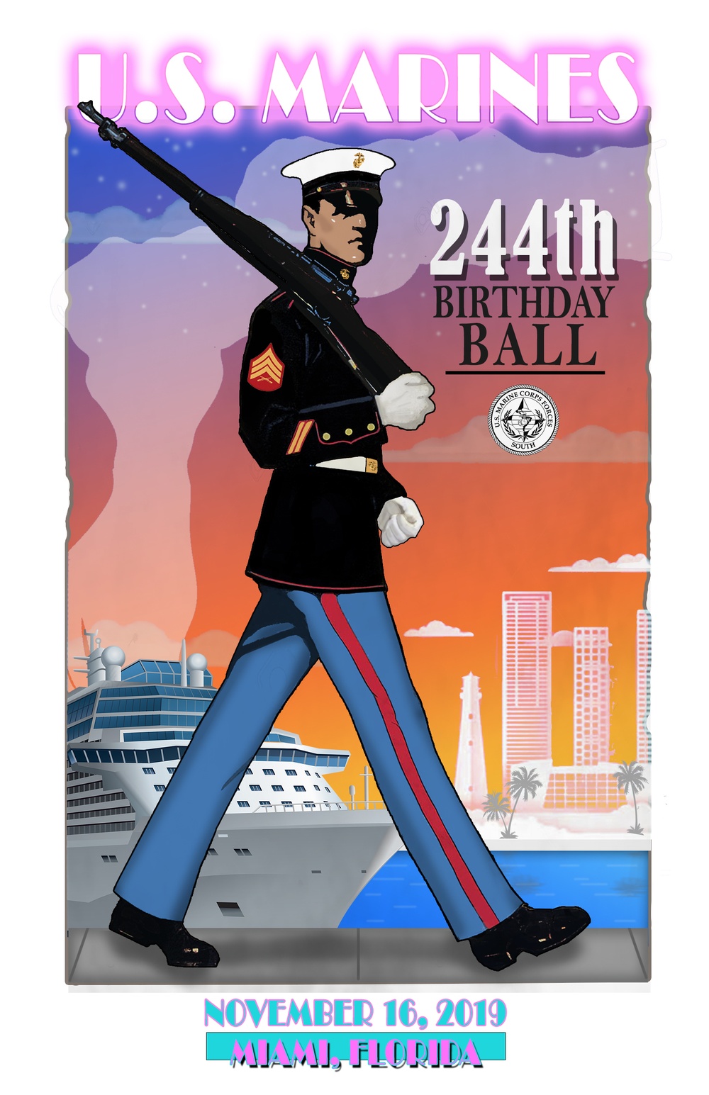 US Marine Corps Forces South Marine Corps Birthday Ball cover