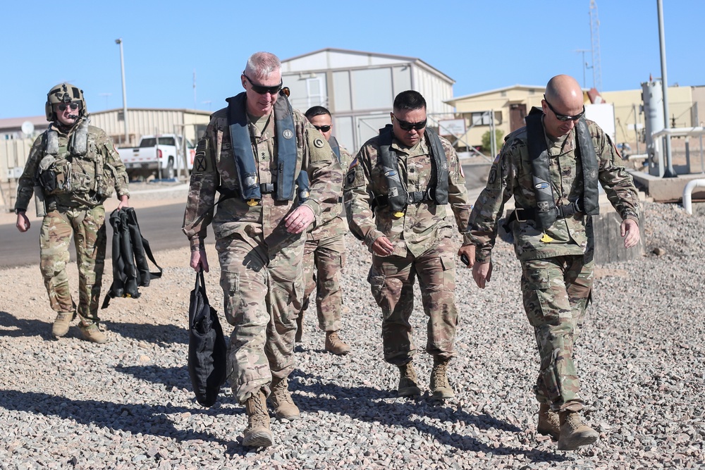 1st Theater Sustainment Command commander visits troops in Egypt