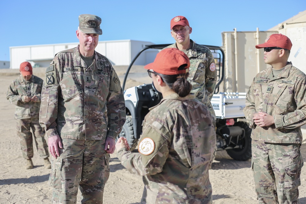 1st Theater Sustainment Command commander visits troops in Egypt