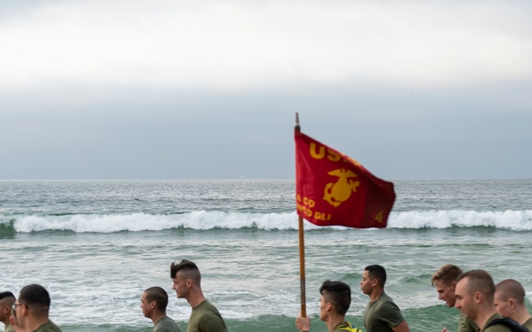 Presidio Marines’ birthday beach run