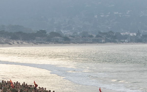 Presidio Marines’ birthday beach run