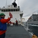 U.S. Coast Guard Cutter Bertholf conducts underway replenishment with the USNS Amelia Earhart in the East China Sea