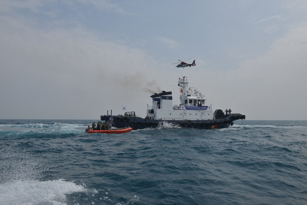 U.S. Coast Guard and Korea coast guard conduct joint training