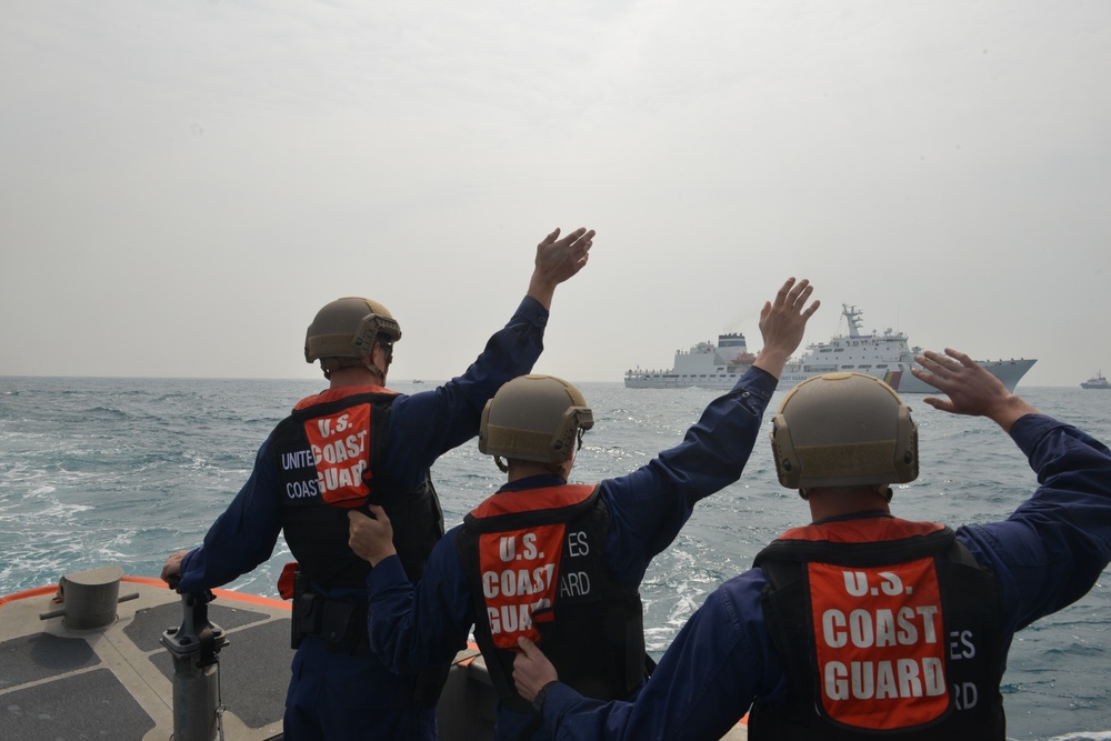 U.S. Coast Guard and Korea coast guard conduct joint training