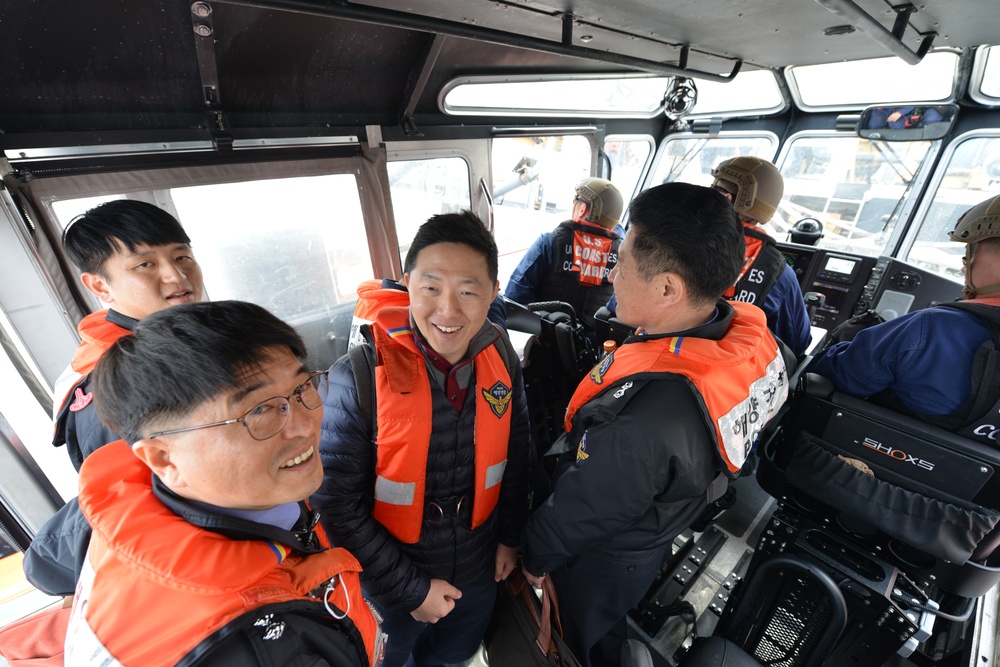 U.S. Coast Guard and Korea coast guard conduct joint training