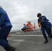 U.S. Coast Guard Cutter Bertholf conducts underway replenishment with the USNS Amelia Earhart in the East China Sea