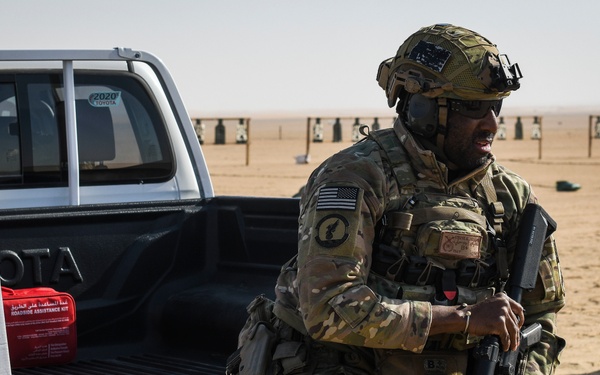 386 AEW Airmen, leadership test weapon ability at Udari Range