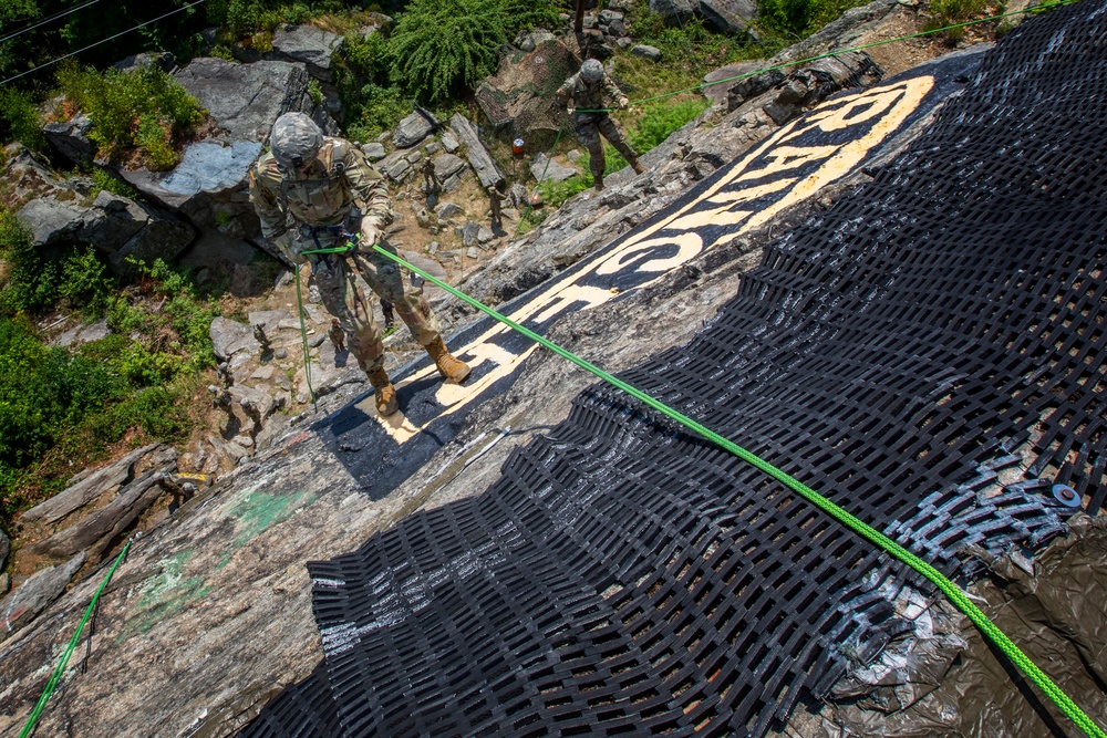 New cadets learn mountaineering skills