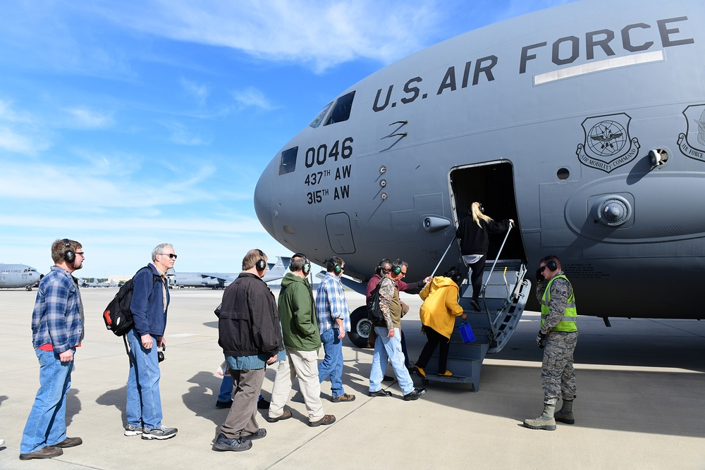 Civilian maintainers take orientation flight