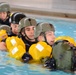 Coast Guard Port Security Unit 312 servicemembers conduct water survival training