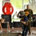 Coast Guard Port Security Unit 312 servicemembers conduct water survival training