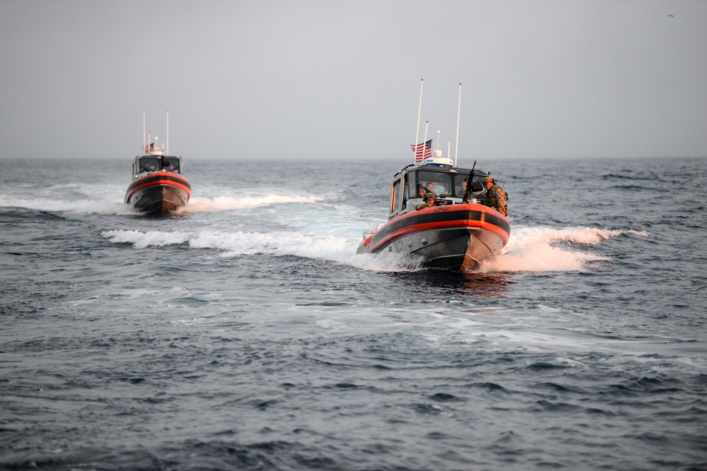 Multiple Coast Guard units participate in joint training exercise off the coast of San Diego