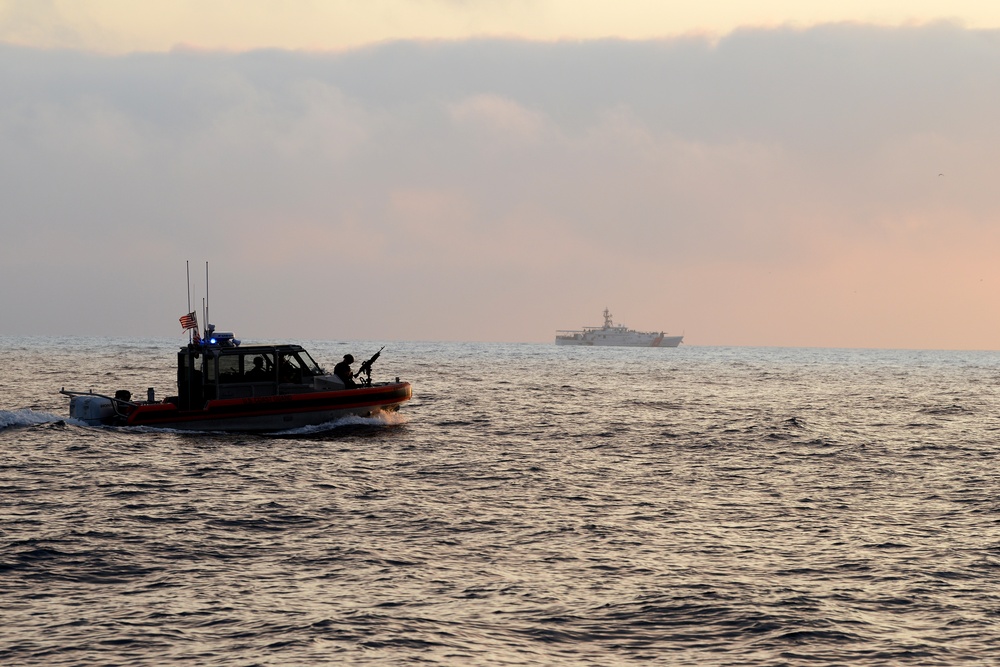 Multiple Coast Guard units participate in joint training exercise off the coast of San Diego