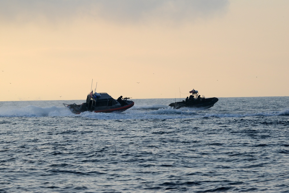 Multiple Coast Guard units participate in joint training exercise off the coast of San Diego